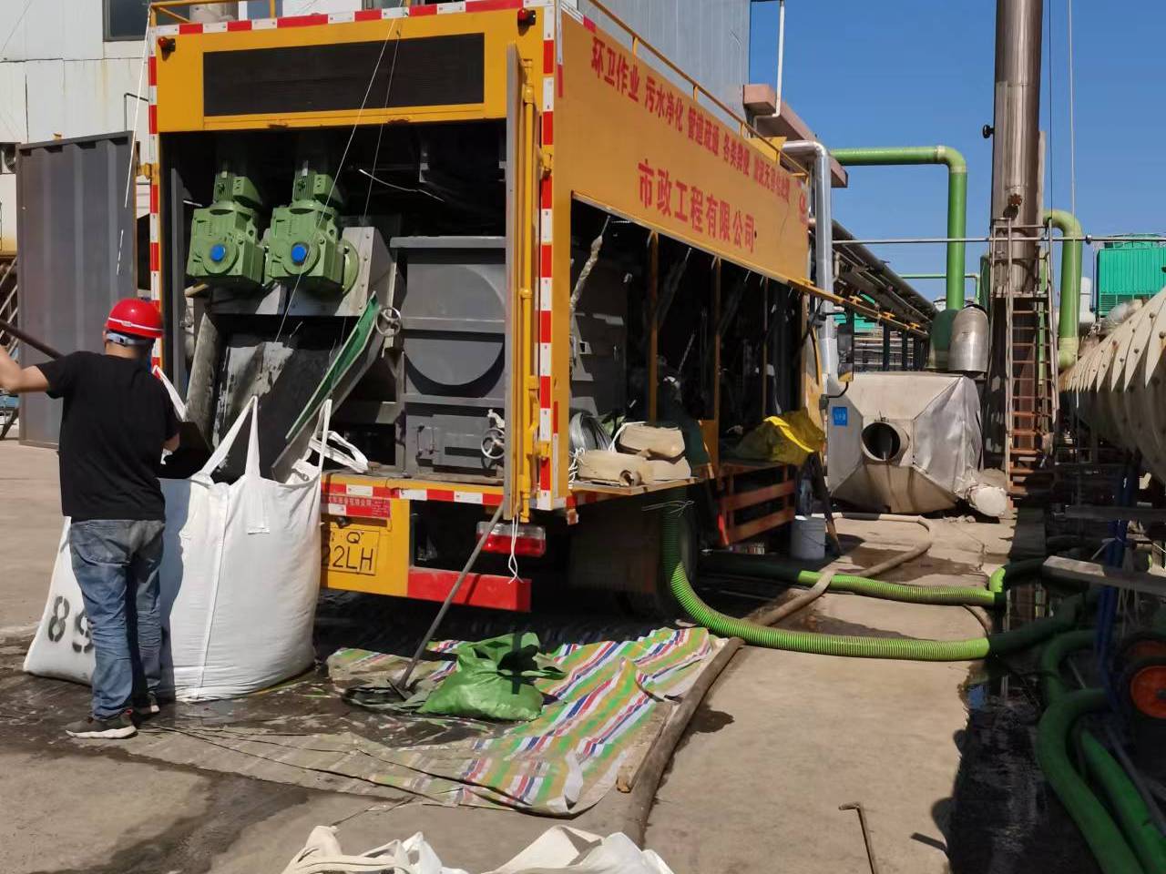 镇宁淤泥压干处理